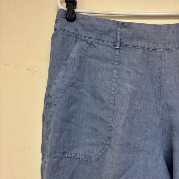 Three Dots Sherin Rolled Linen Pants - Picture 3 of 11